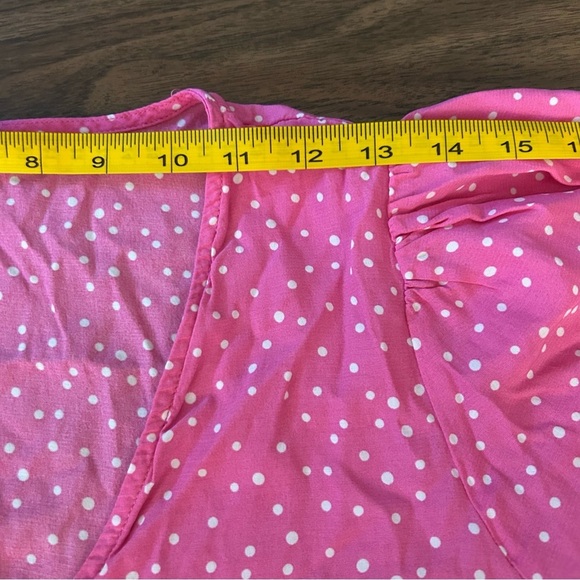 A New Day Pink Puff Sleeve Wrap Mini Dress NWOT M - Picture 9 of 12